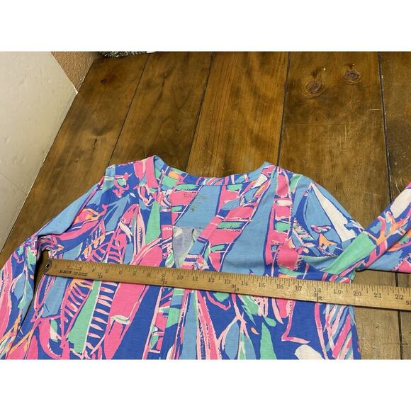 Lilly Pulitzer Ali Out To Sea Sail Boat Nautical Print Pattern Cotton Dress L - Picture 8 of 11